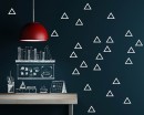 Empty Triangle Pattern Wall Decal Nursery Modern Vinyl Sticker
